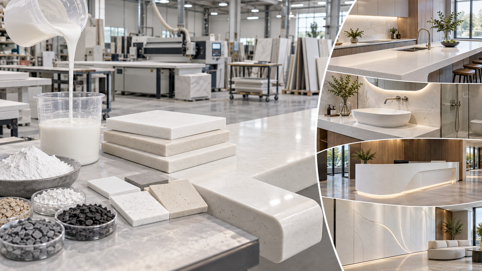 Solid Surface Manufacturers in India - SR Resins